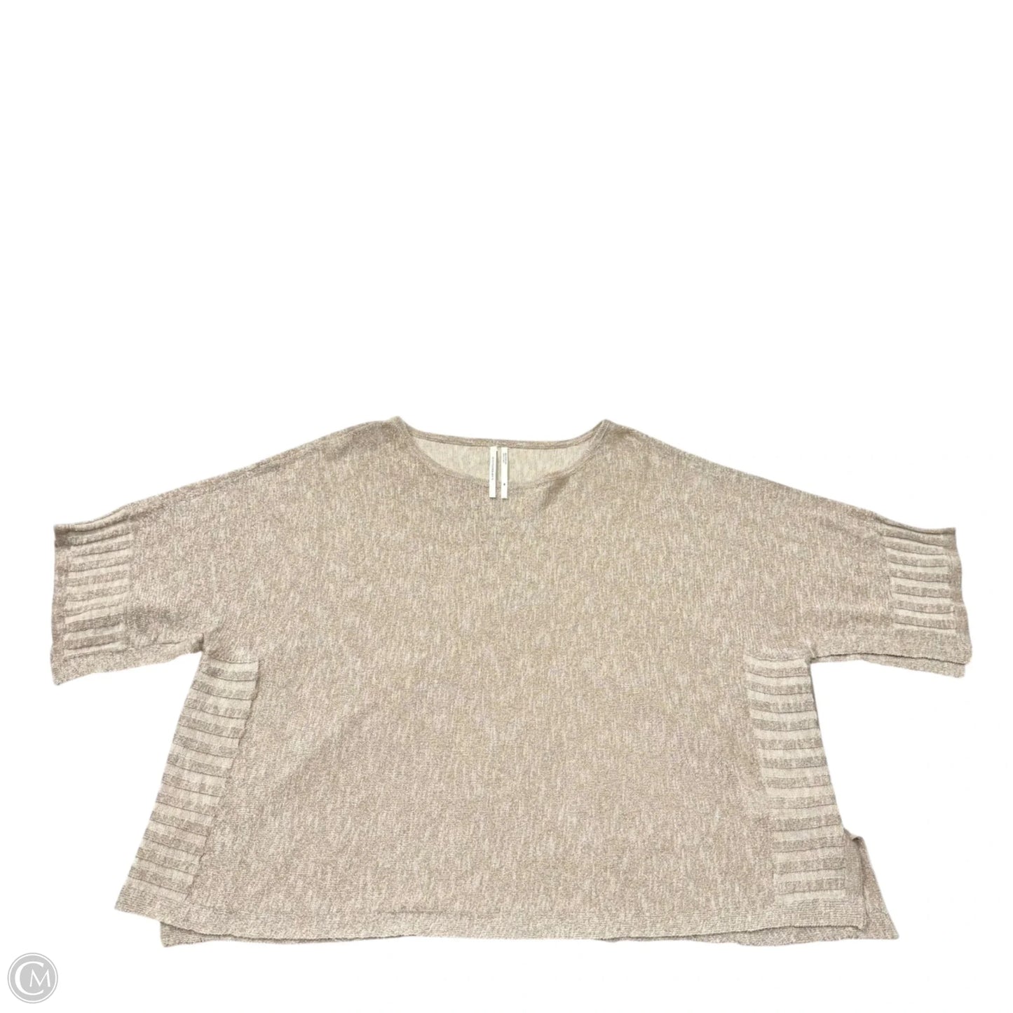 Sweater Short Sleeve By Anthropologie In Tan, Size: Xs