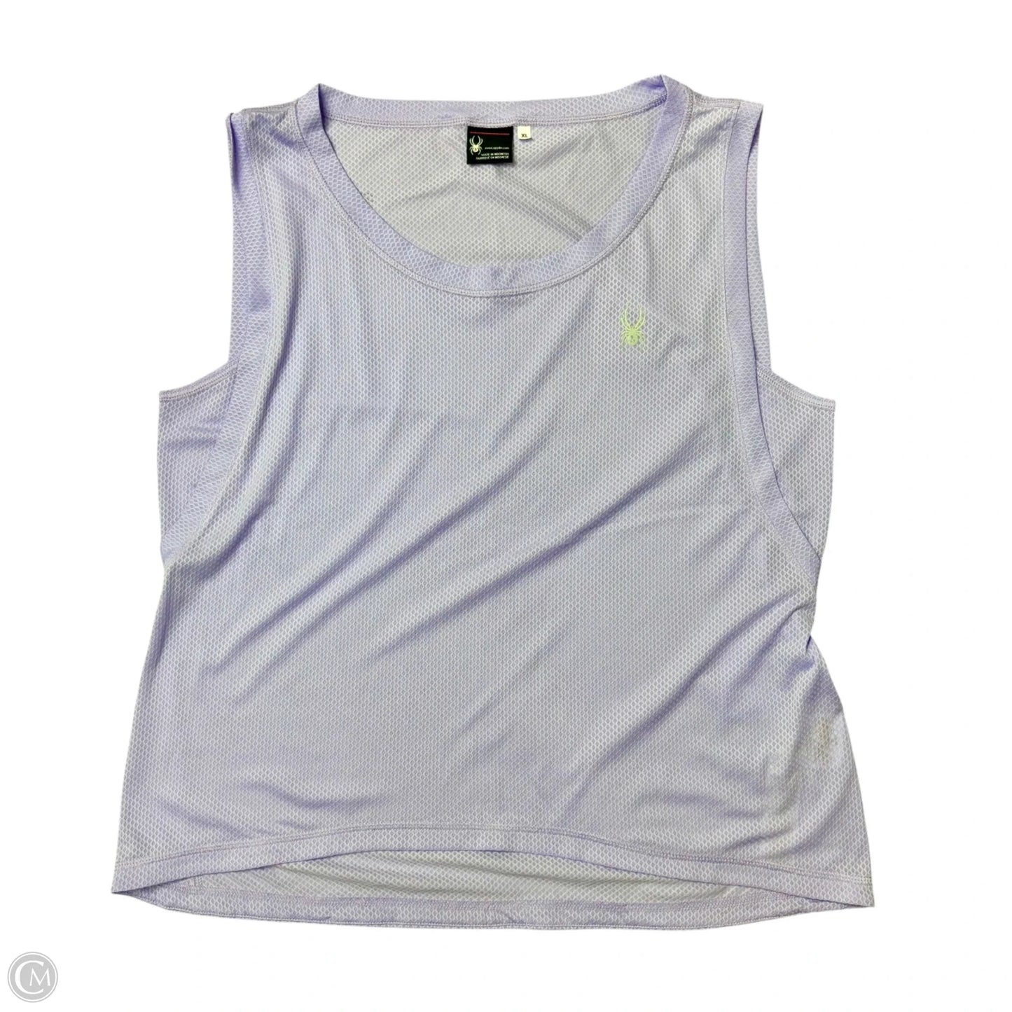 Athletic Tank Top By Spyder In Purple, Size: Xl