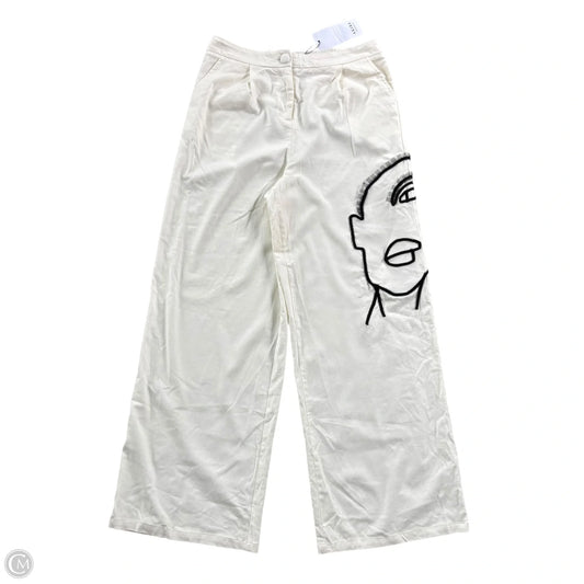 Pants Wide Leg By Akira In White, Size: L