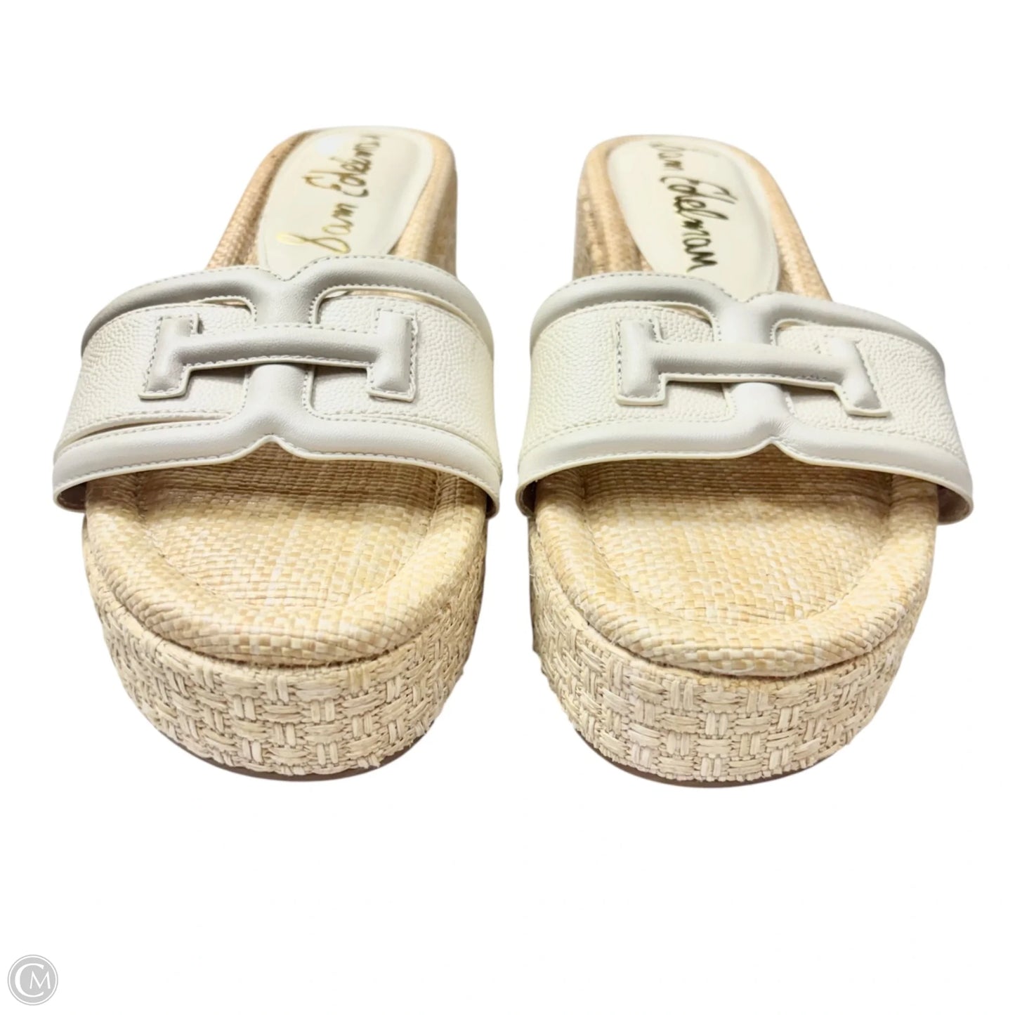 Sandals Heels Wedge By Sam Edelman In Cream, Size: 8.5