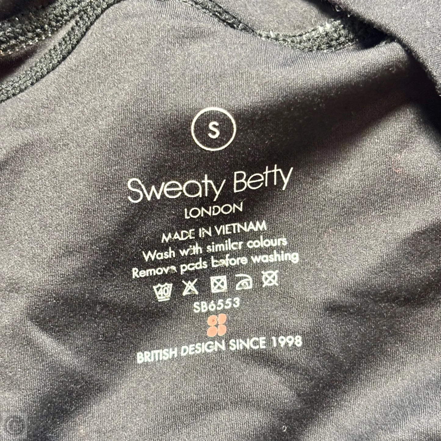 Athletic Tank Top By Sweaty Betty In Black, Size: S
