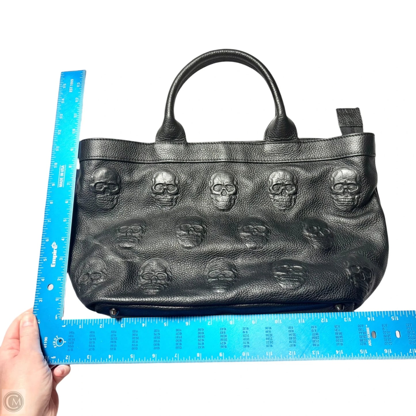 Handbag Leather By Lo Pelle Italia, Size: Medium