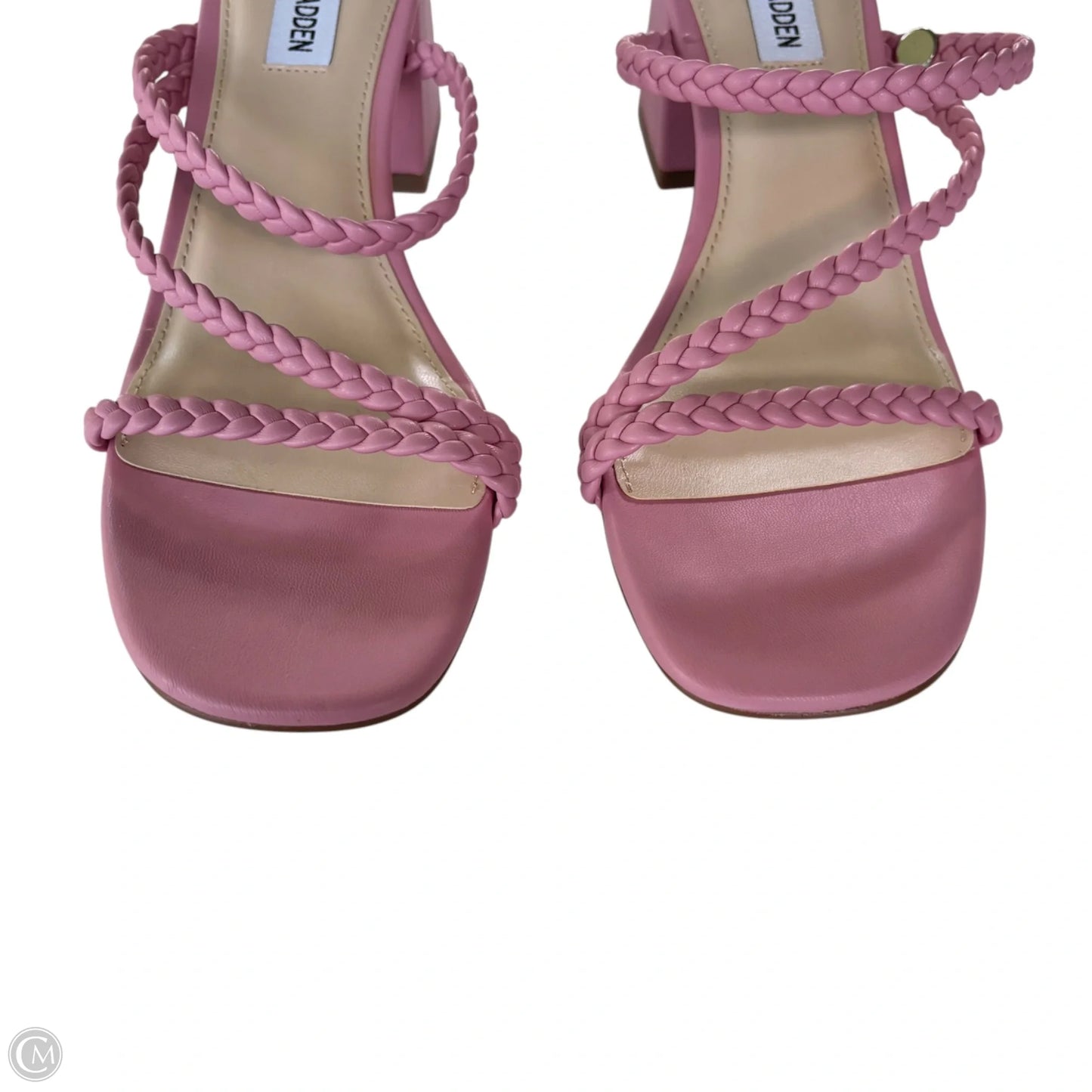 Sandals Heels Block By Steve Madden In Pink, Size: 8.5