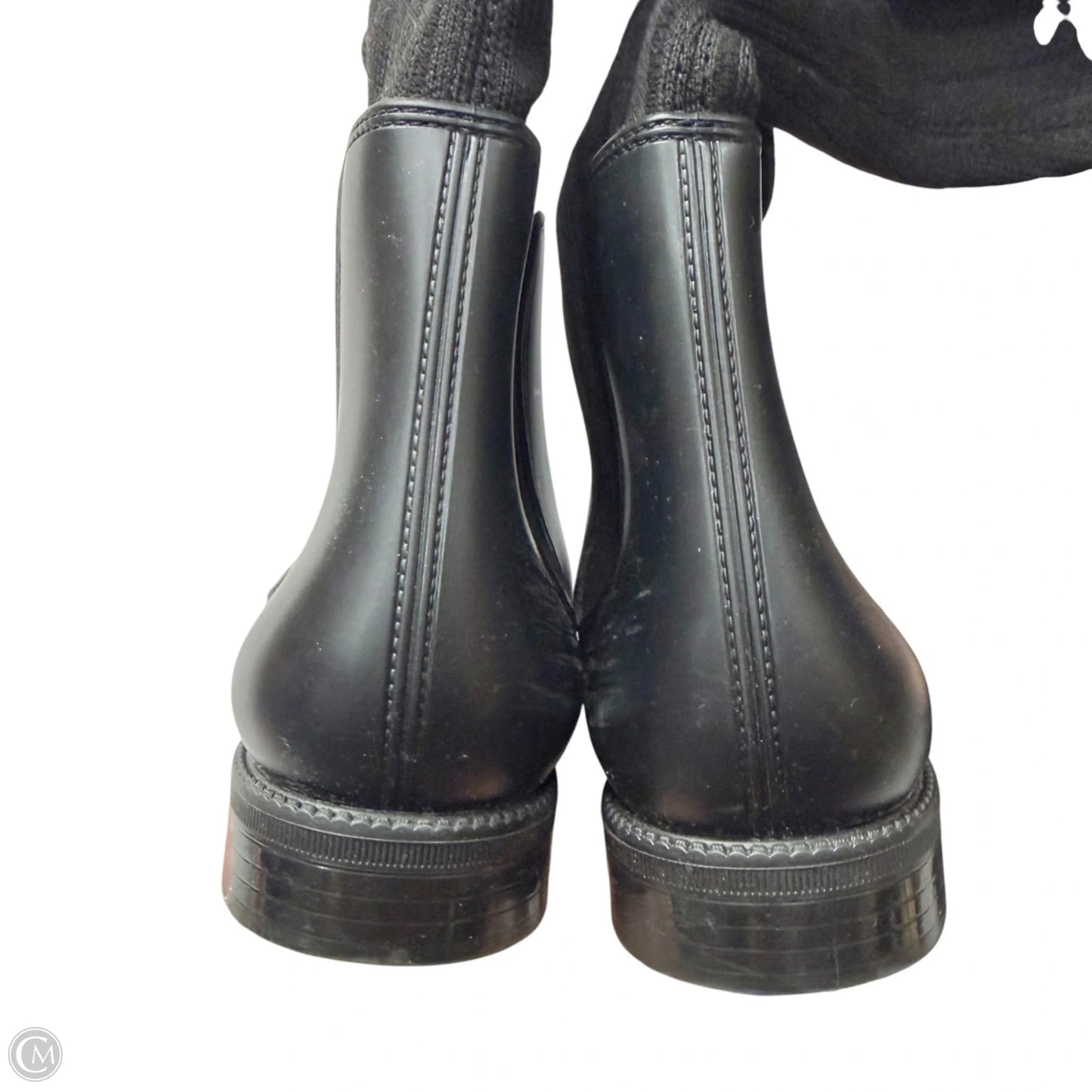 Boots Luxury Designer By Givenchy In Black & Red, Size: 7.5