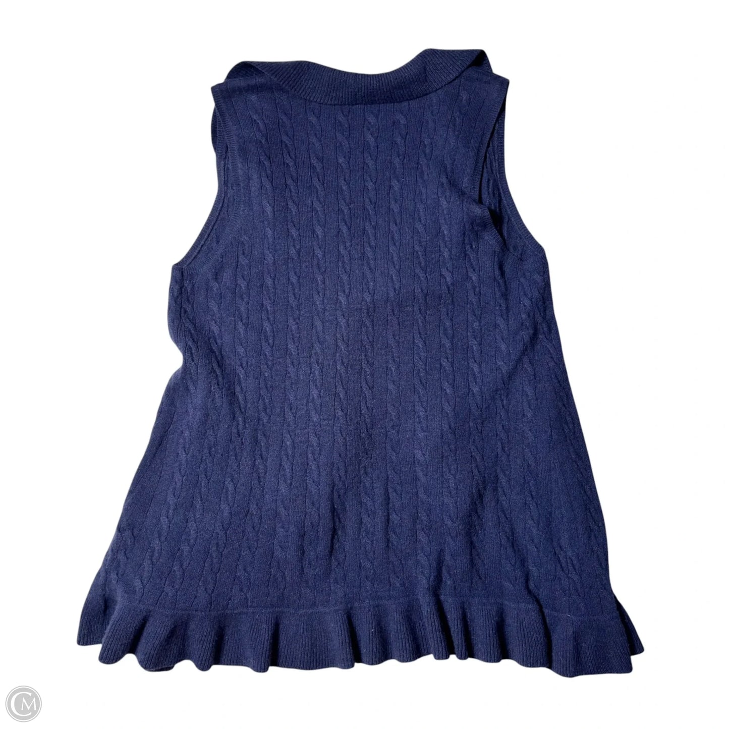 Sweater Cardigan Designer By Lilly Pulitzer In Navy, Size: Xl