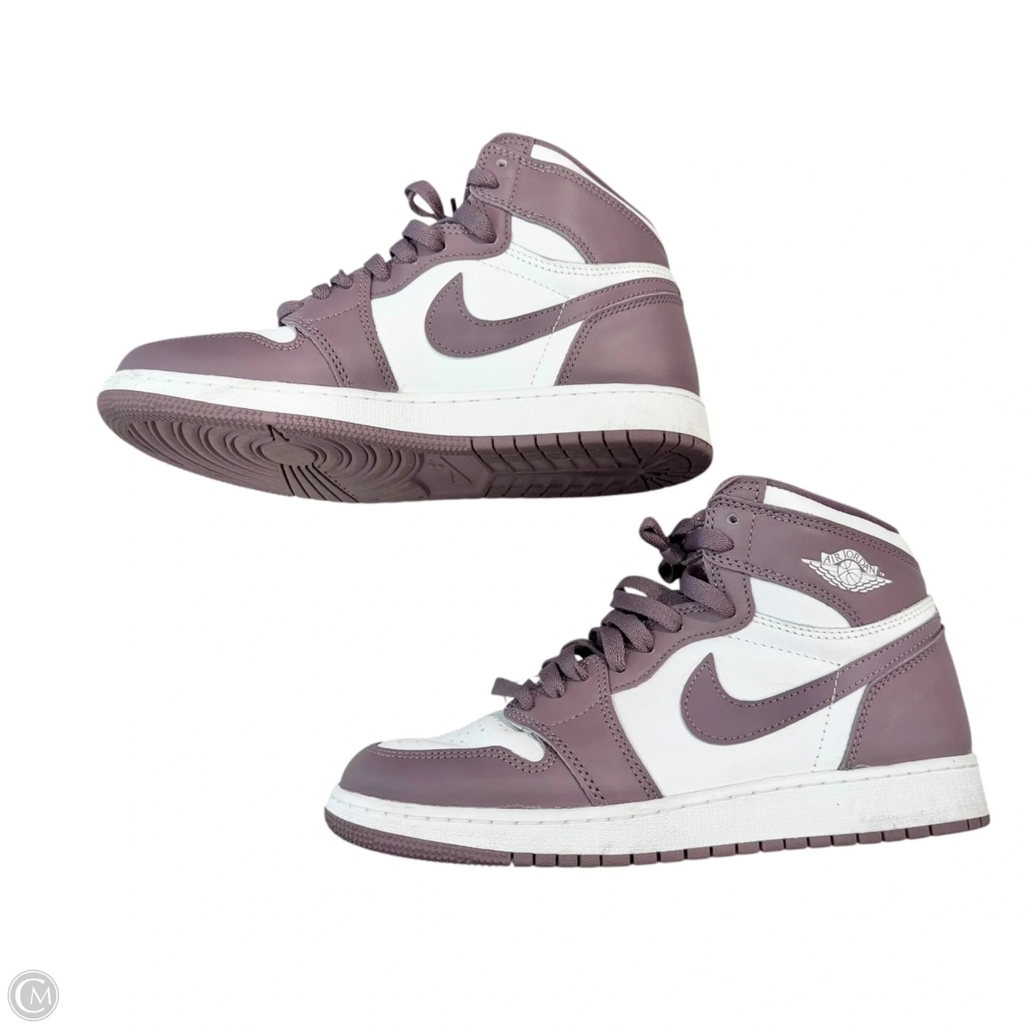 Shoes Luxury Designer By Jordan In Purple & White, Size: 9