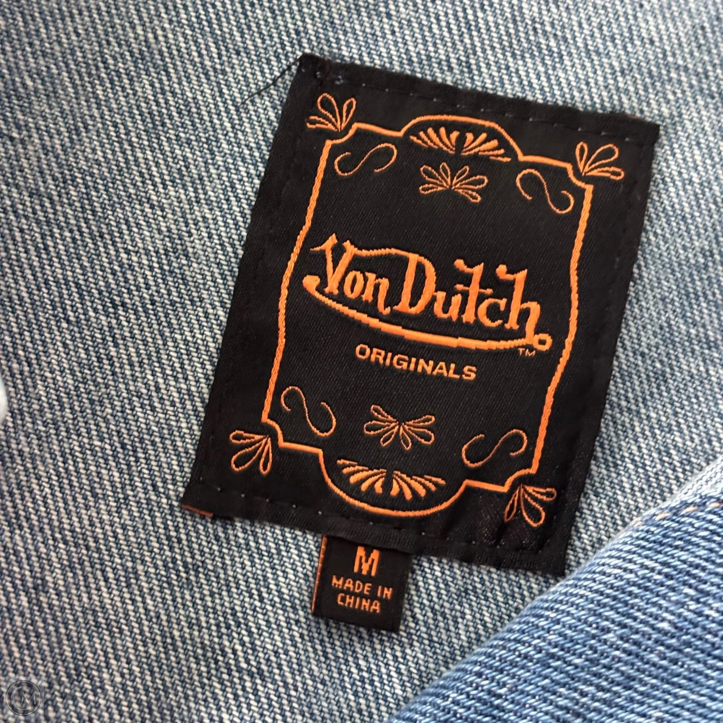 Jacket Denim By Von Dutch In Blue Denim, Size: M