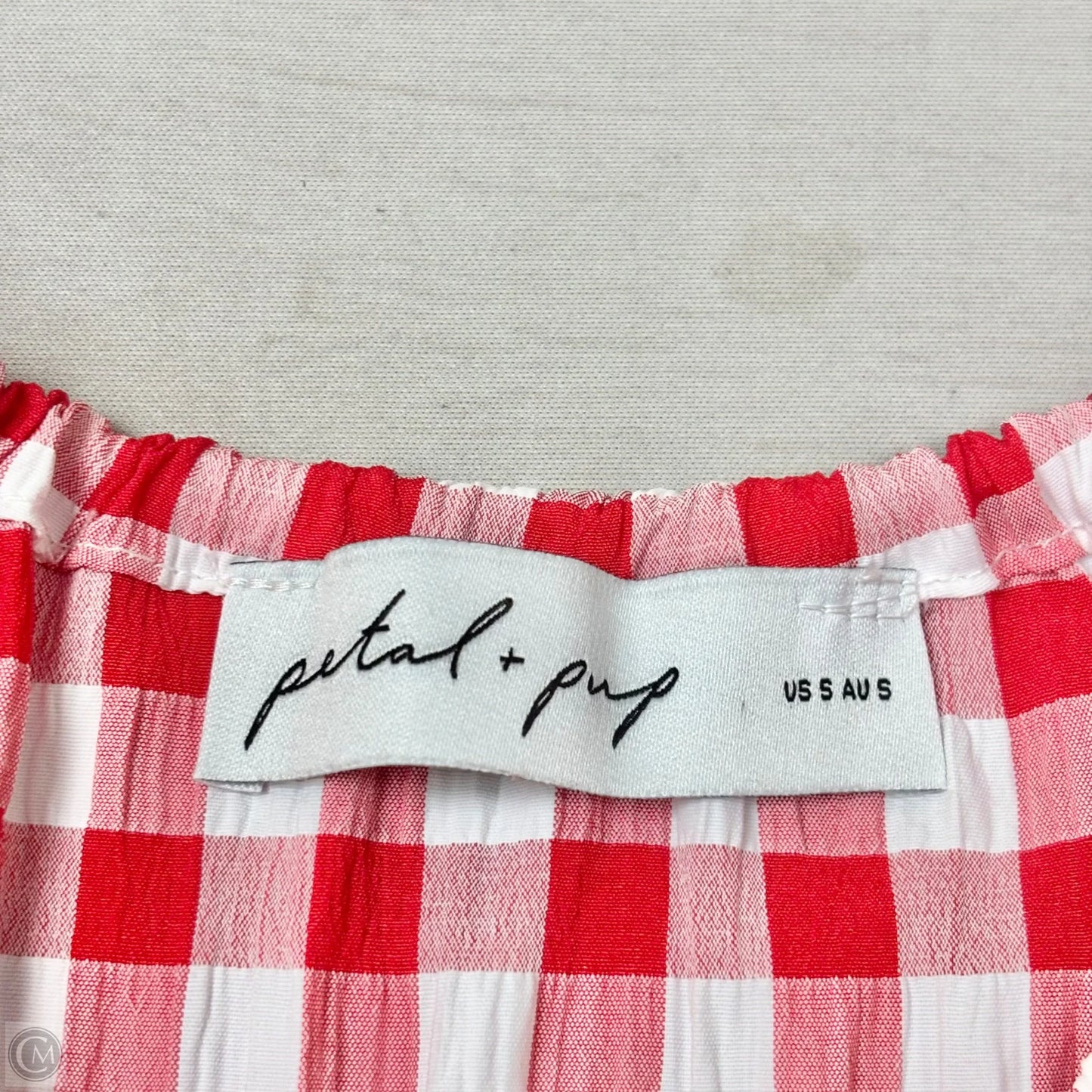 Dress Casual Short By Petal & Pup In Red & White, Size: S
