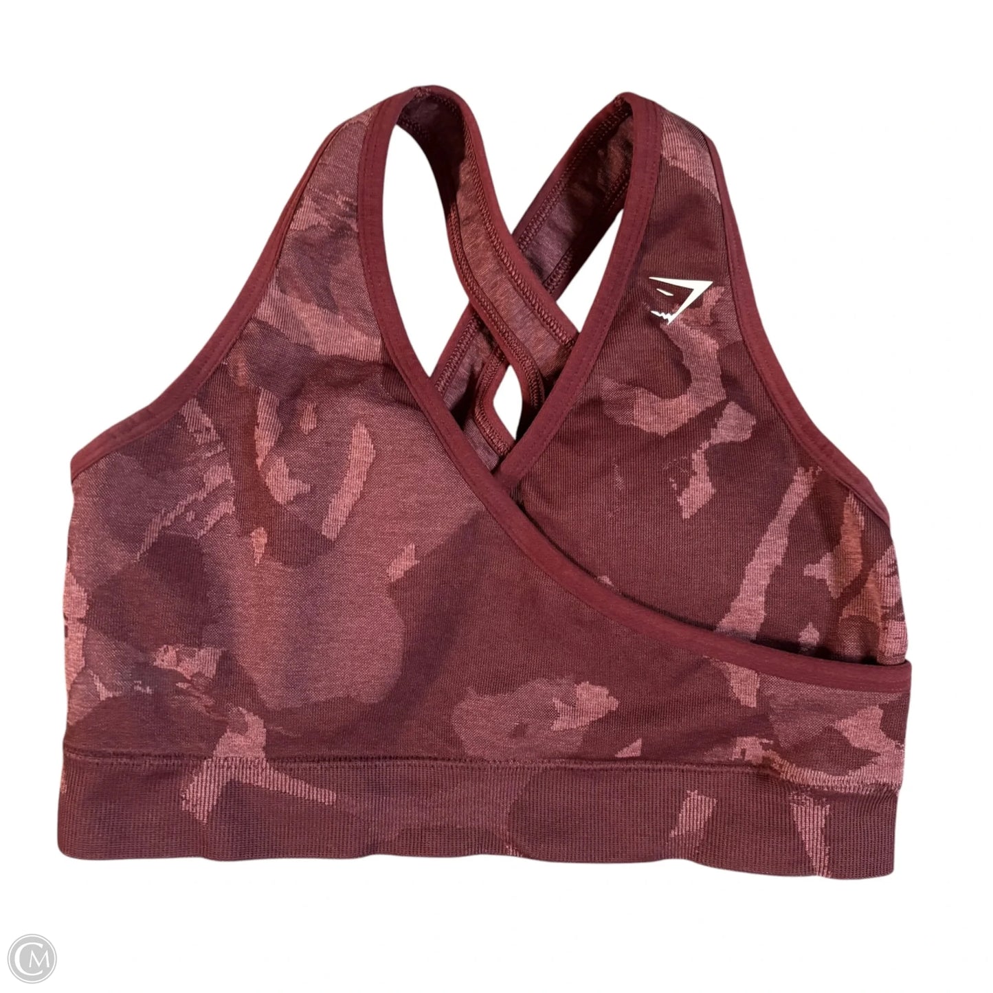 Athletic Bra By Gym Shark In Camouflage Print, Size: M