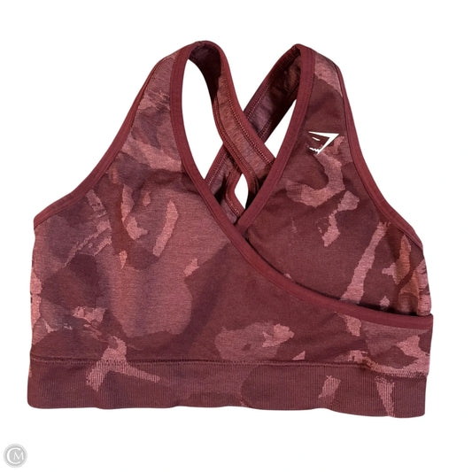 Athletic Bra By Gym Shark In Camouflage Print, Size: M