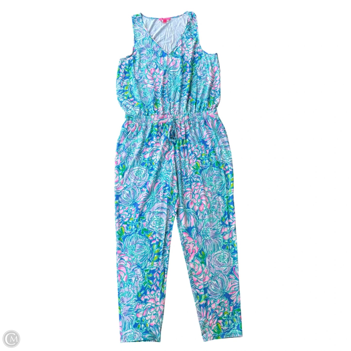 Jumpsuit Designer By Lilly Pulitzer In Floral Print, Size: Xl