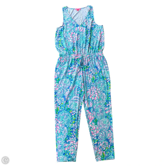 Jumpsuit Designer By Lilly Pulitzer In Floral Print, Size: Xl