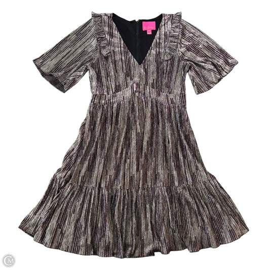 Dress Designer By Lilly Pulitzer In Gold & Purple, Size: L