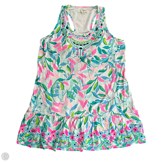 Dress Designer By Lilly Pulitzer In Floral Print, Size: Xl