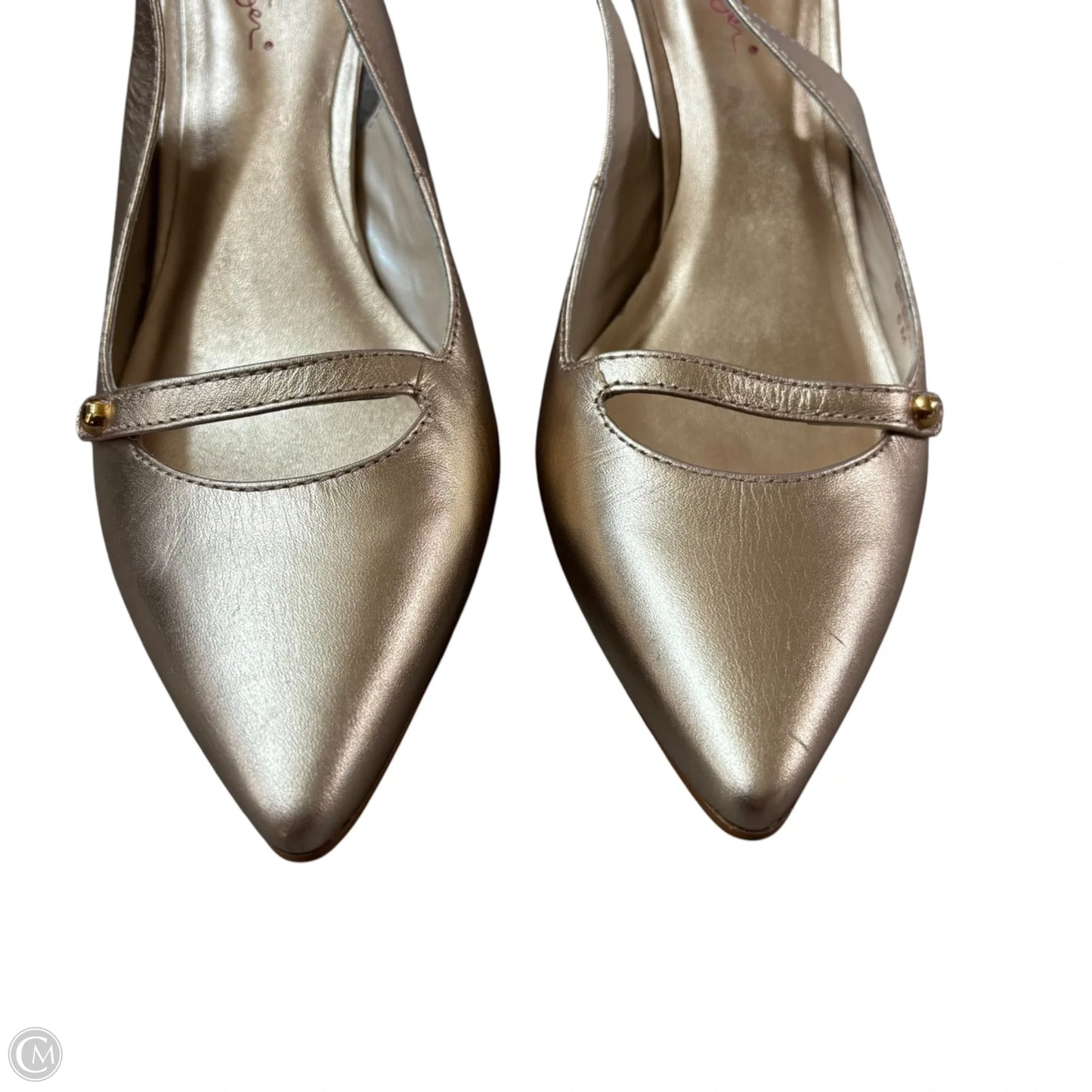 Shoes Designer By Lilly Pulitzer In Gold, Size: 6