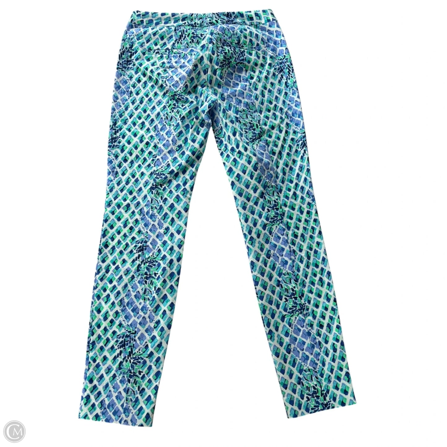 Pants Designer By Lilly Pulitzer In Blue & White, Size: 2