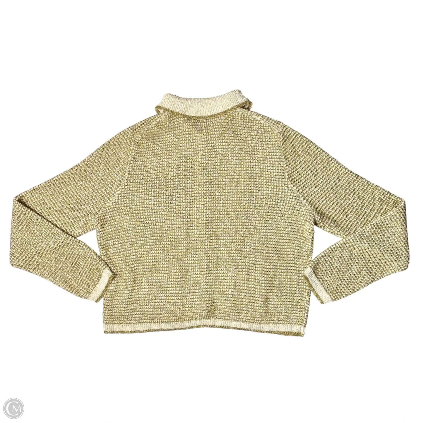 Sweater Cardigan By J. Crew In Gold, Size: Xl