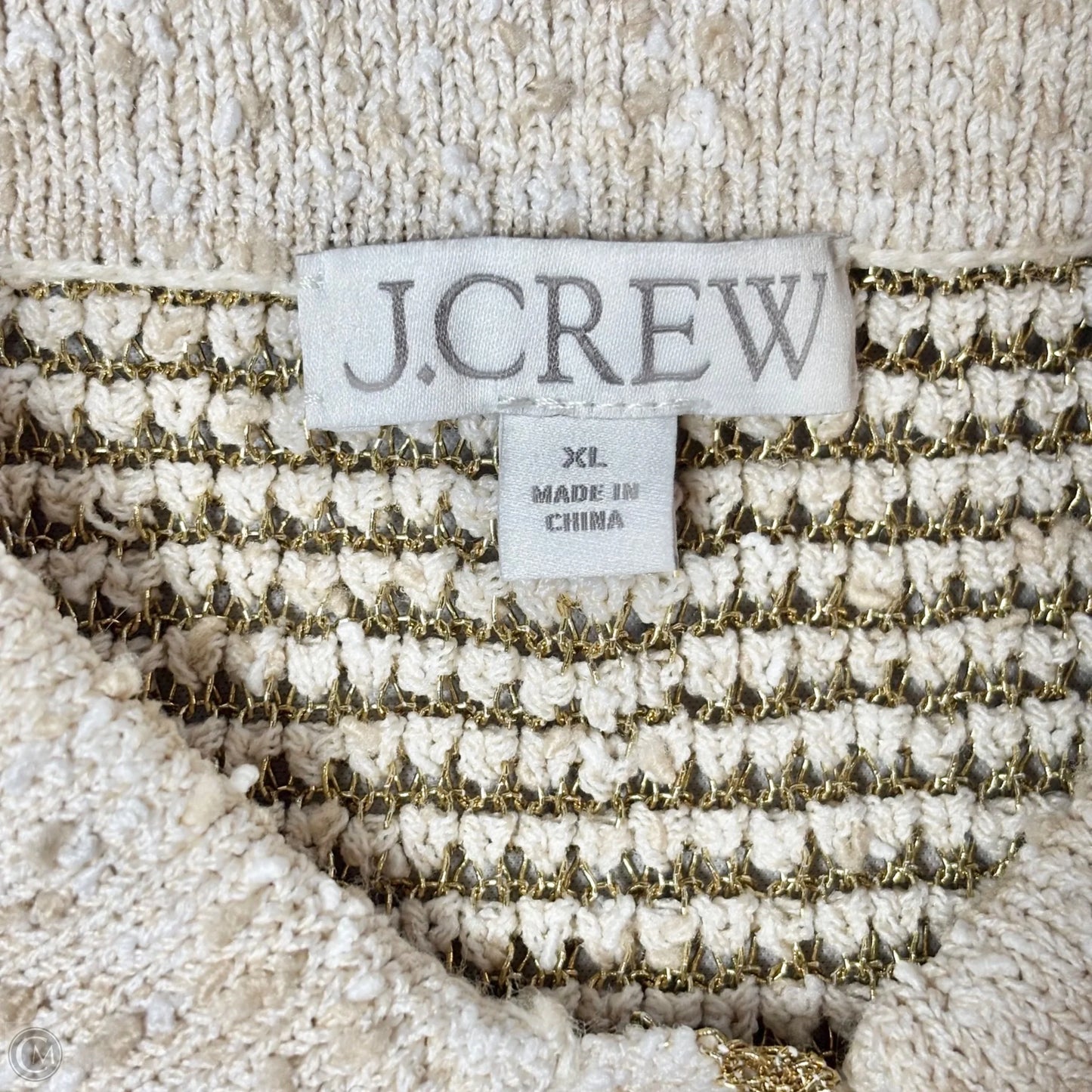 Sweater Cardigan By J. Crew In Gold, Size: Xl