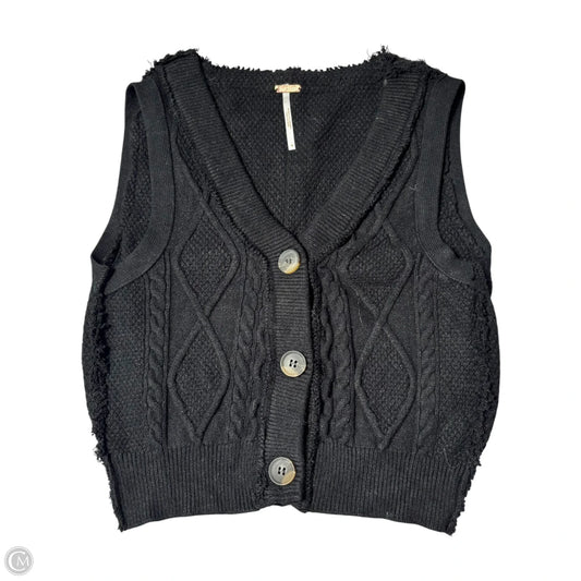 Vest Sweater By Free People In Black, Size: M