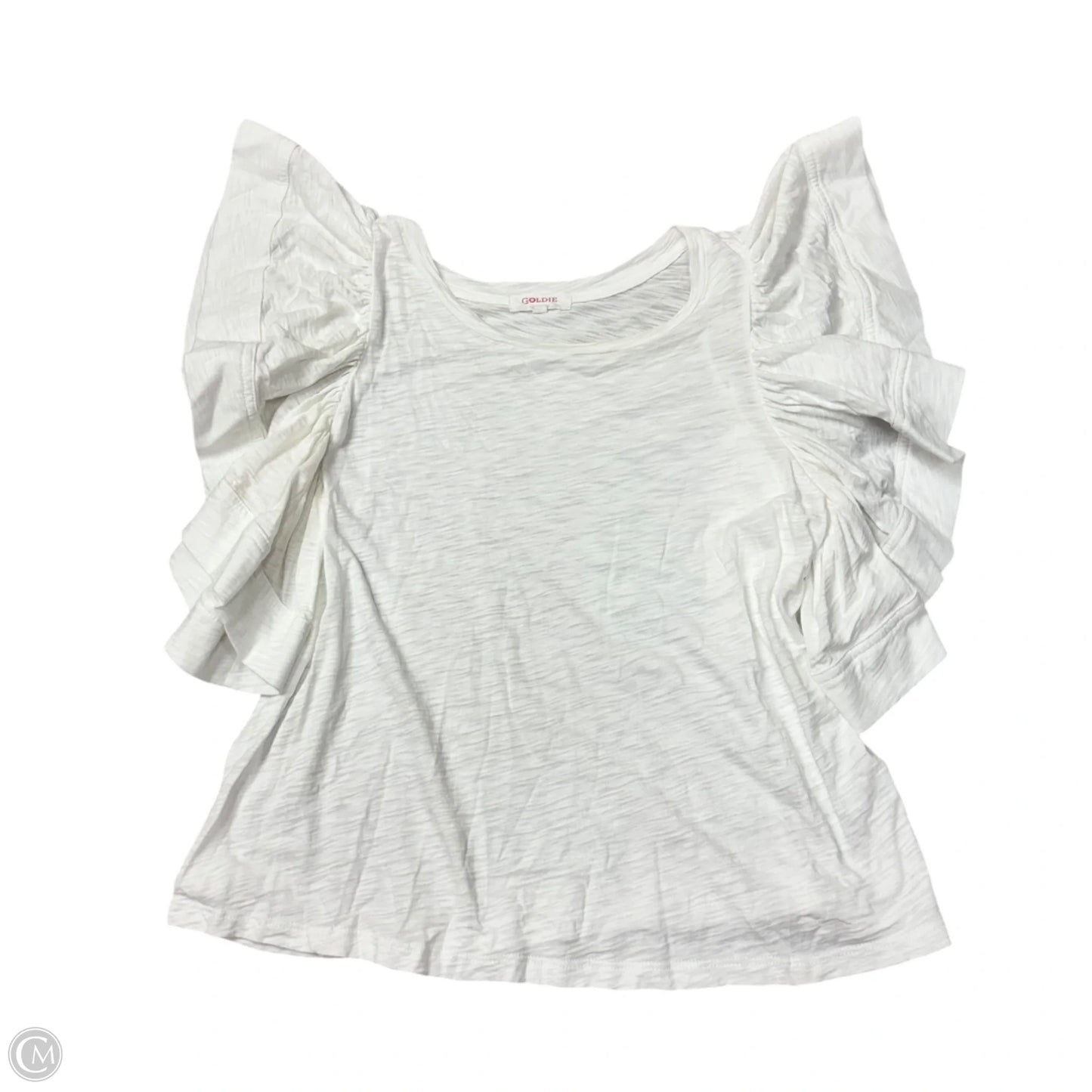 Top Short Sleeve By Goldie In White, Size: S