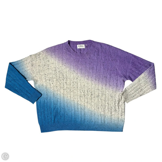 Sweater Cashmere By 27 Miles In Blue & Purple, Size: S