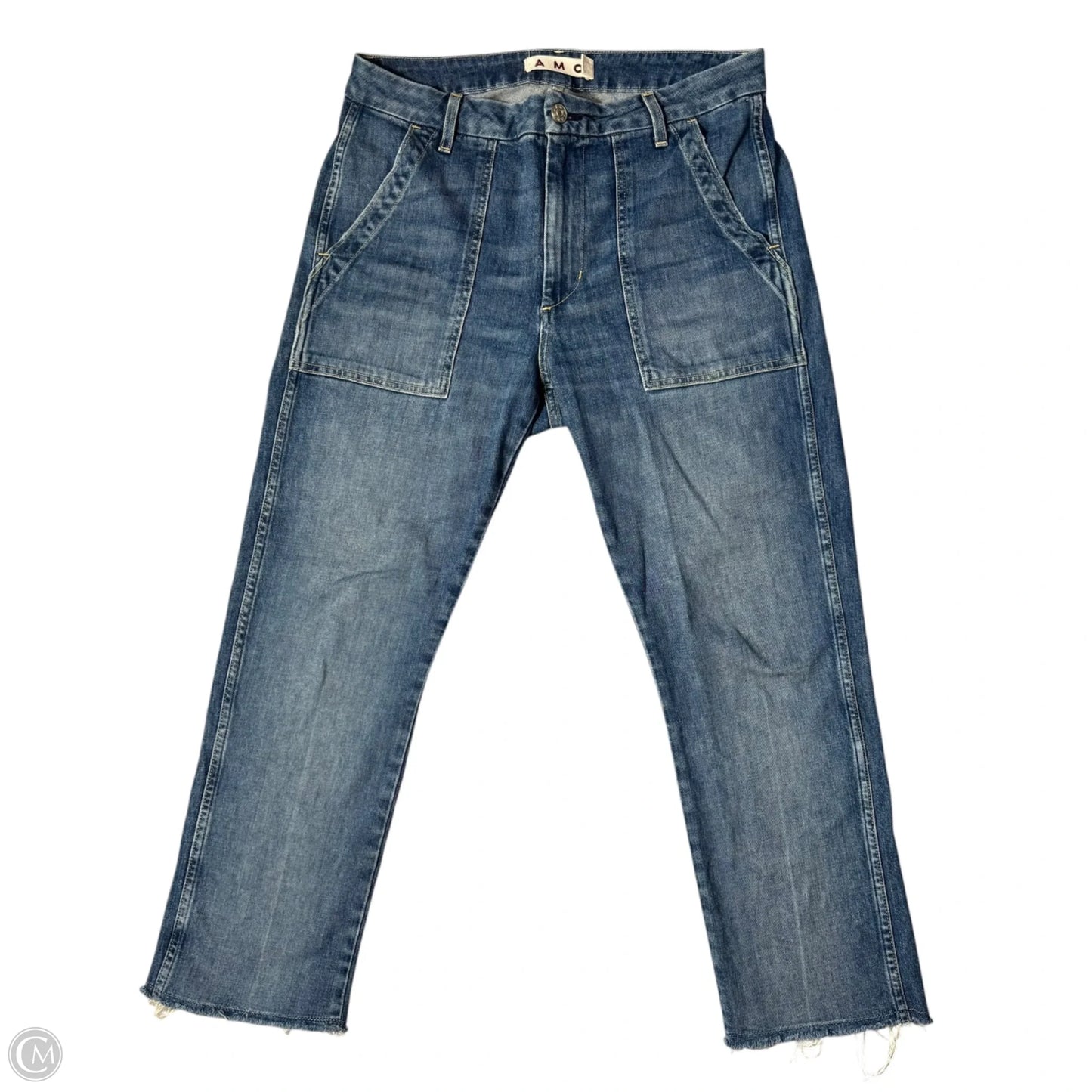 Jeans Straight By Amo In Blue Denim, Size: 8