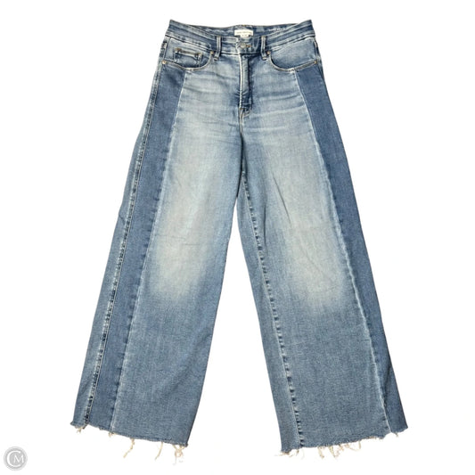 Jeans Wide Leg By Good American In Blue Denim, Size: 8