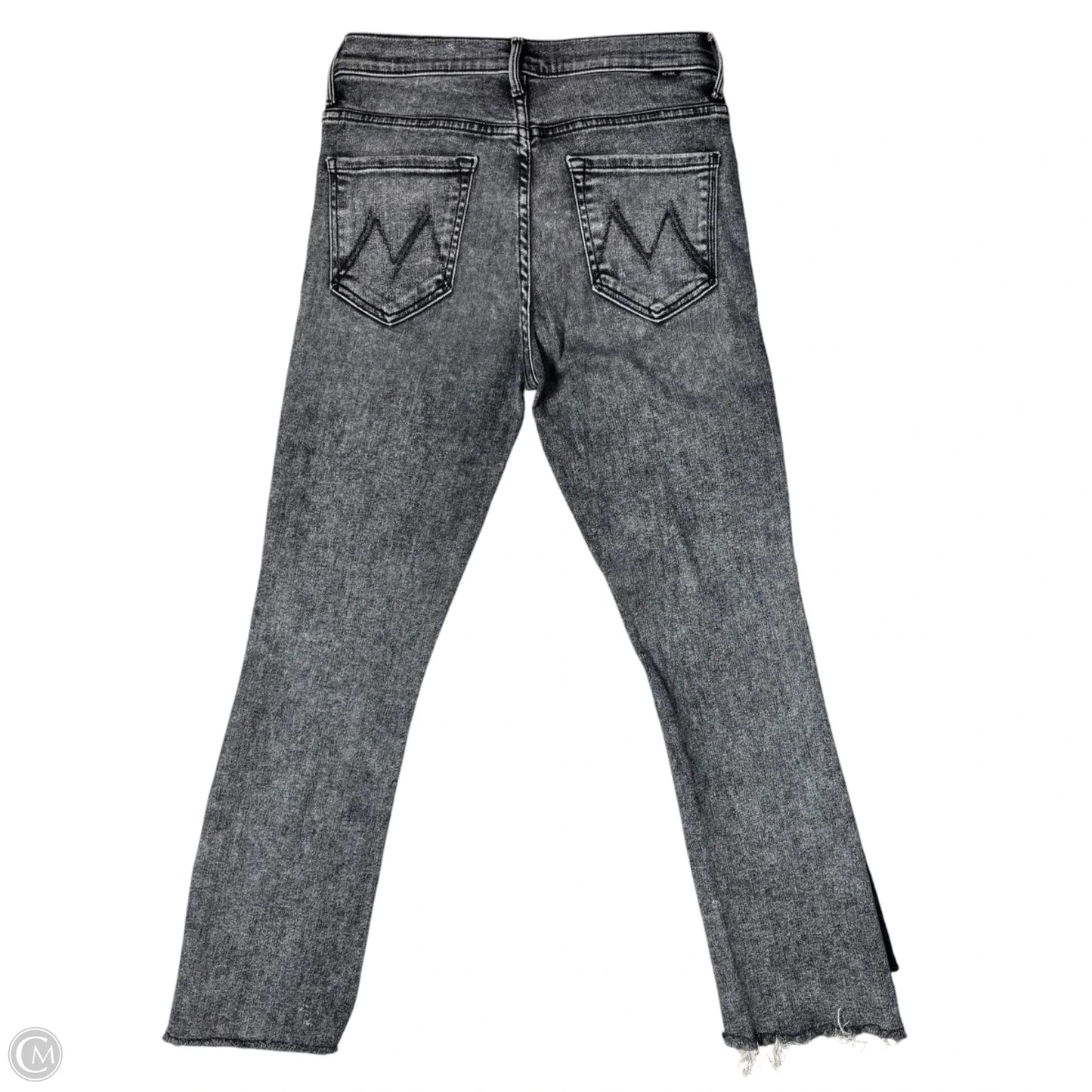 Jeans Straight By Mother In Grey Denim, Size: 6