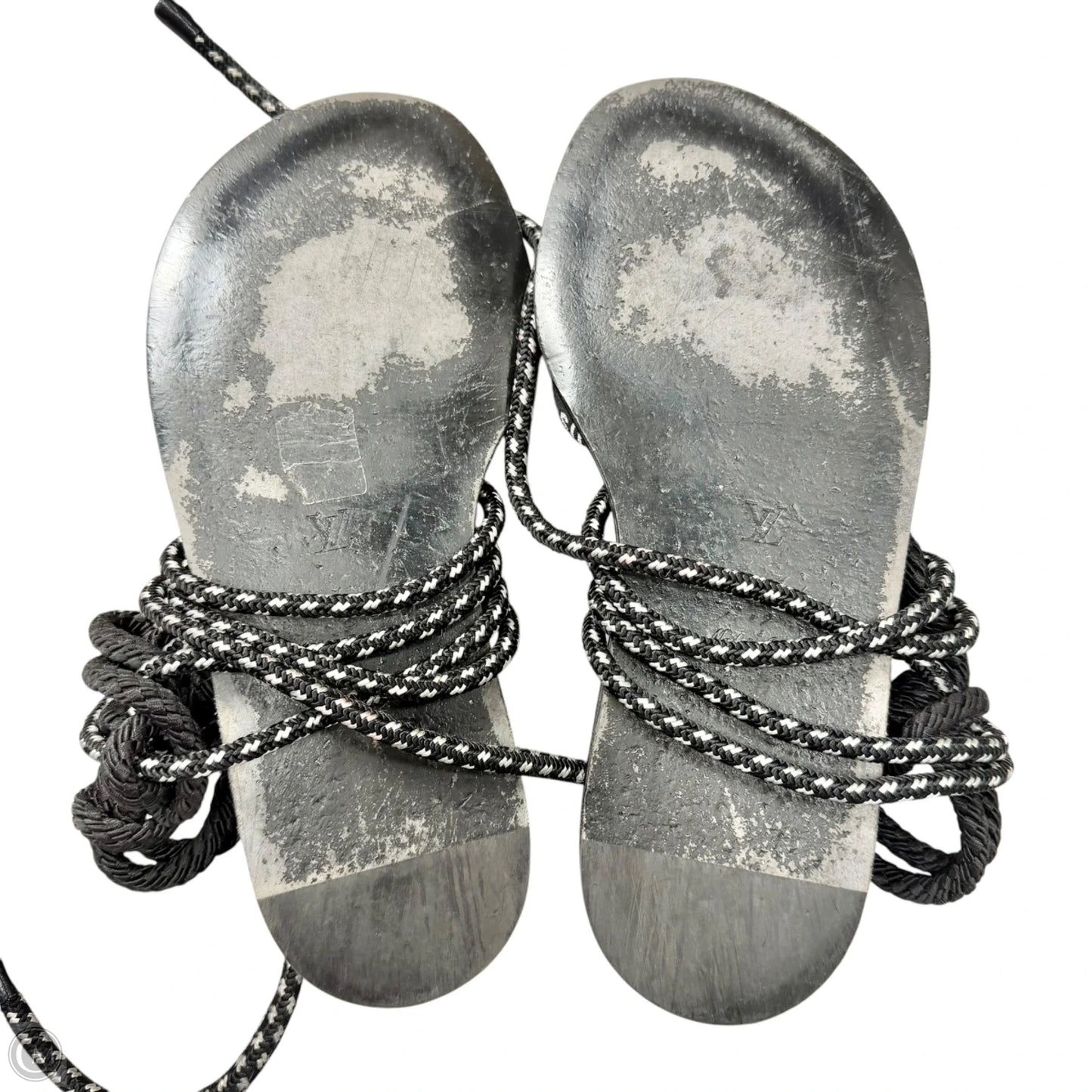 Sandals Luxury Designer By Louis Vuitton In Black, Size: 10.5