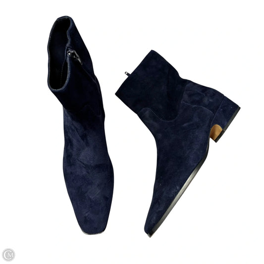 Boots Leather By Steve Madden In Navy, Size: 6.5