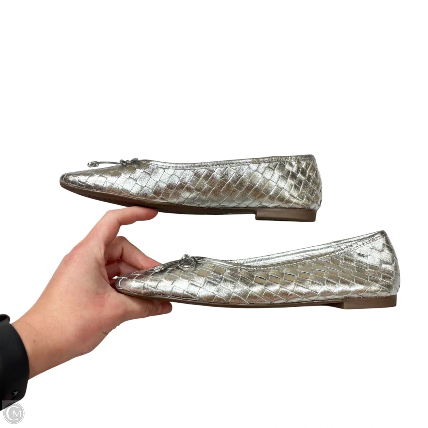 Shoes Flats By Schutz In Silver, Size: 7