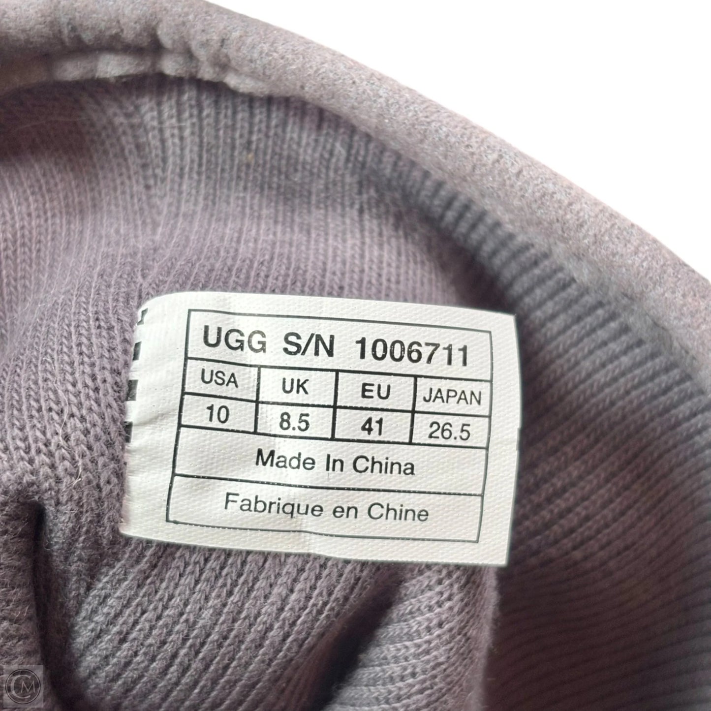 Boots Designer By Ugg In Grey, Size: 10