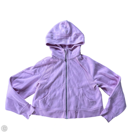 Athletic Sweatshirt Hoodie By Lululemon In Purple, Size: S