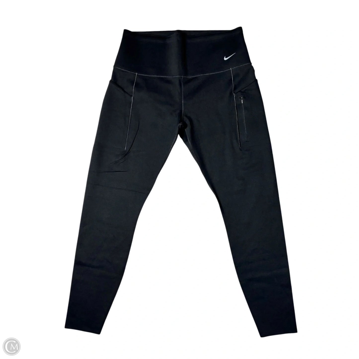 Athletic Leggings By Nike Apparel In Black, Size: Xl