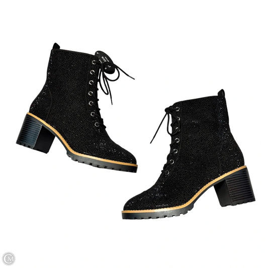 Boots Ankle Heels By Inc In Black, Size: 8.5