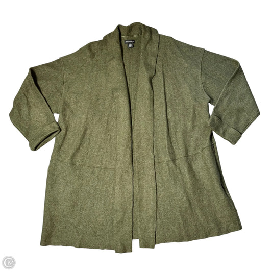 Sweater Cardigan By Jones New York In Green, Size: 2x