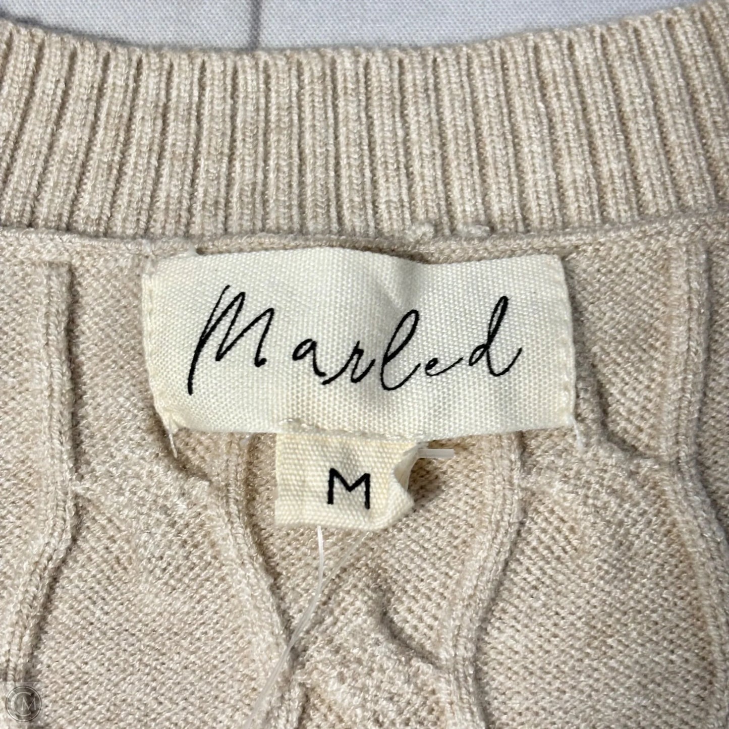 Vest Sweater By Marled In Tan, Size: M