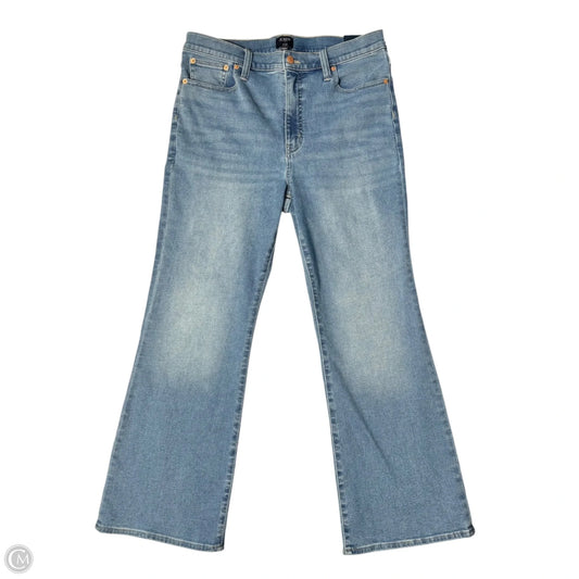 Jeans Flared By J. Crew In Blue Denim, Size: 12
