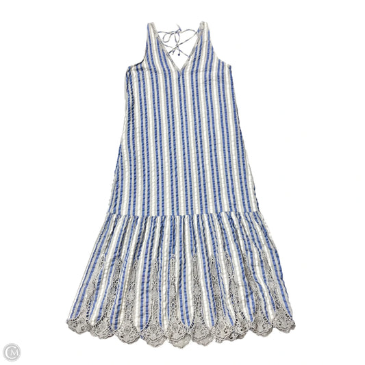 Dress Casual Maxi By Anthropologie In Striped Pattern, Size: M