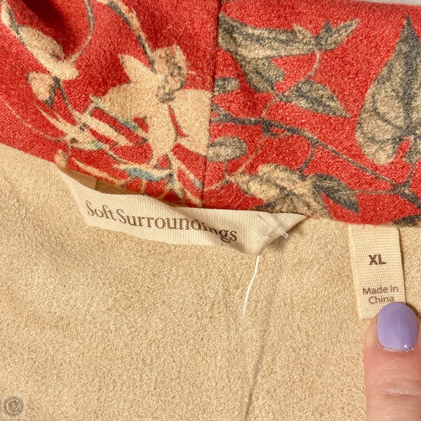 Jacket Other By Soft Surroundings In Floral Print, Size: Xl