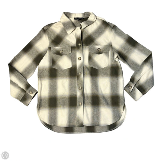 Jacket Shirt By Sanctuary In Plaid Pattern, Size: S