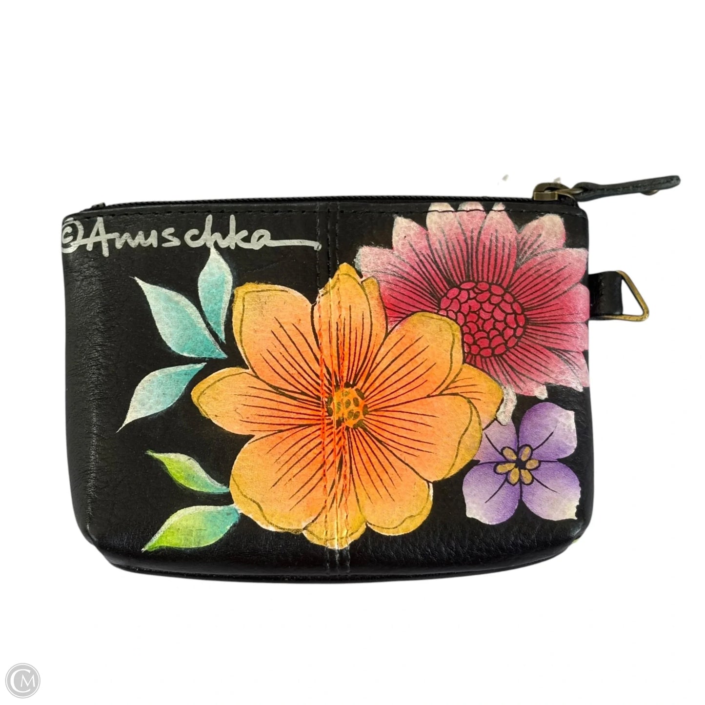 Coin Purse Leather By Anuschka, Size: Medium