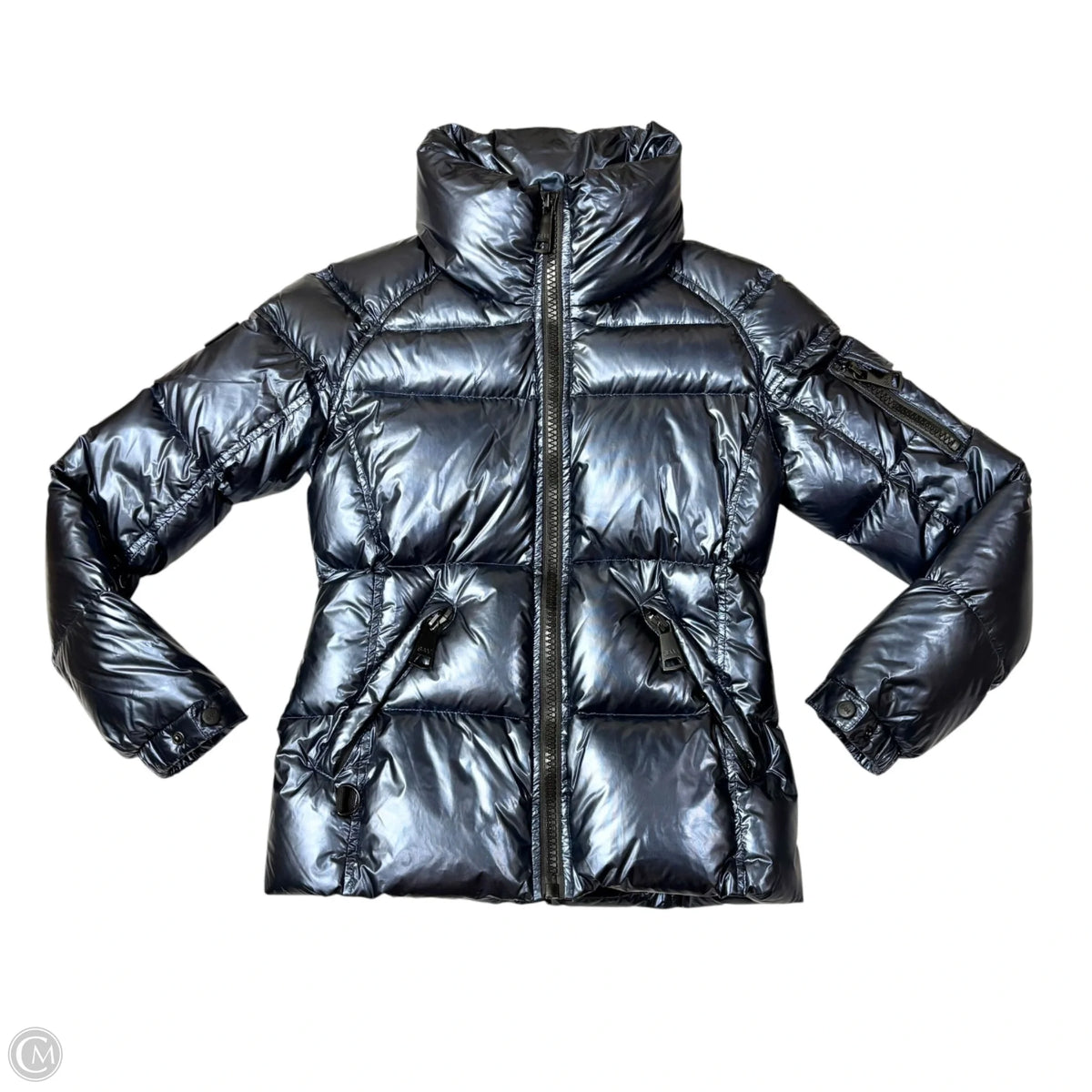 Coat Puffer & Quilted By Sam. In Navy, Size: S
