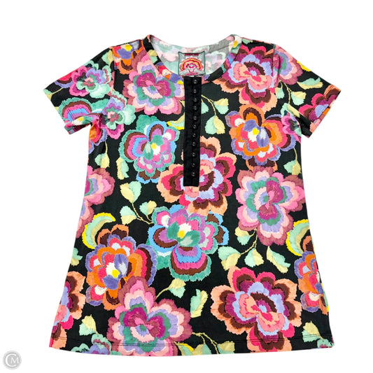 Top Short Sleeve By Johnny Was In Floral Print, Size: S