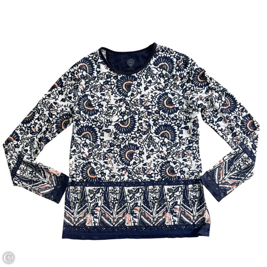Top Long Sleeve Designer By Tory Burch In Navy, Size: Xs