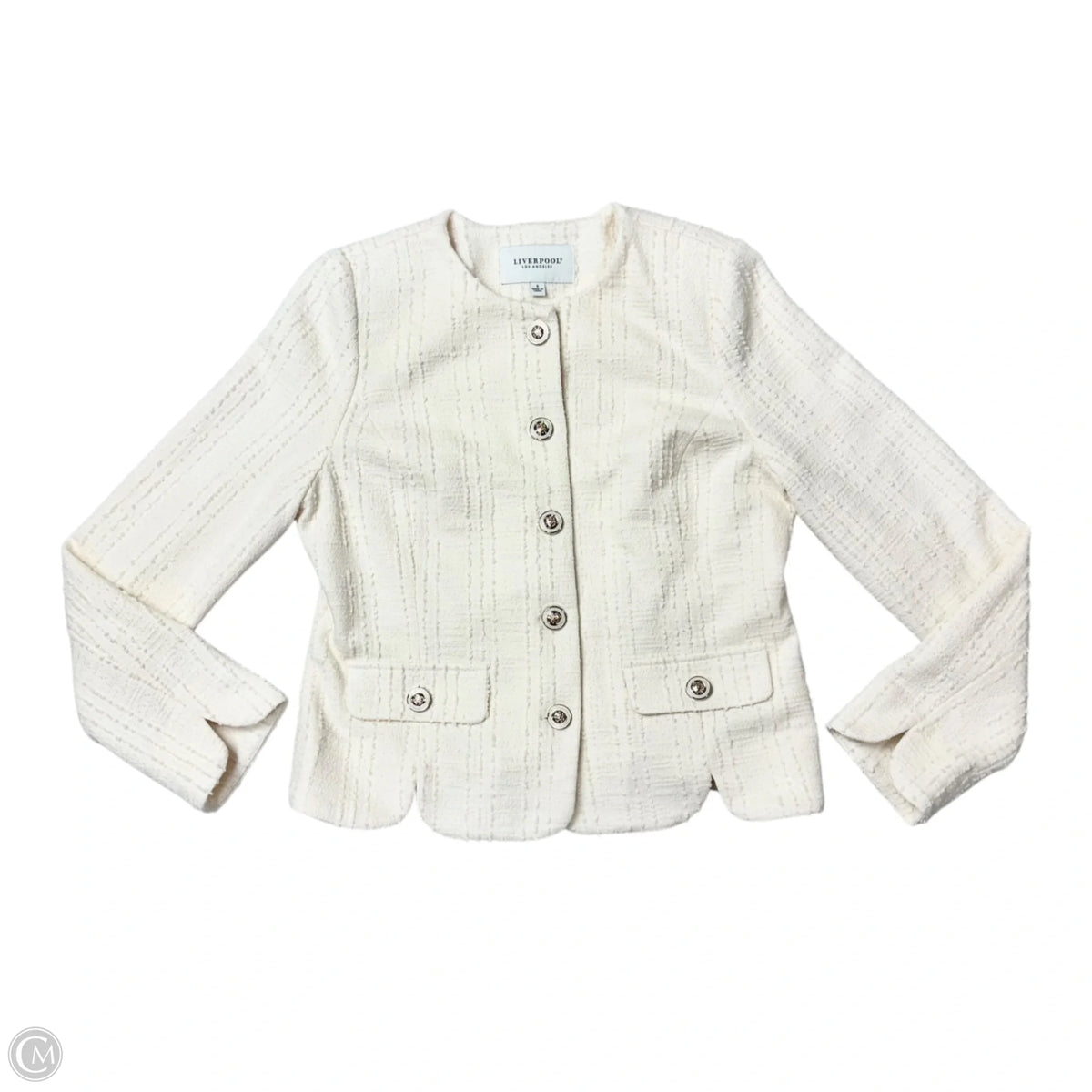 Blazer By Liverpool In Cream, Size: S