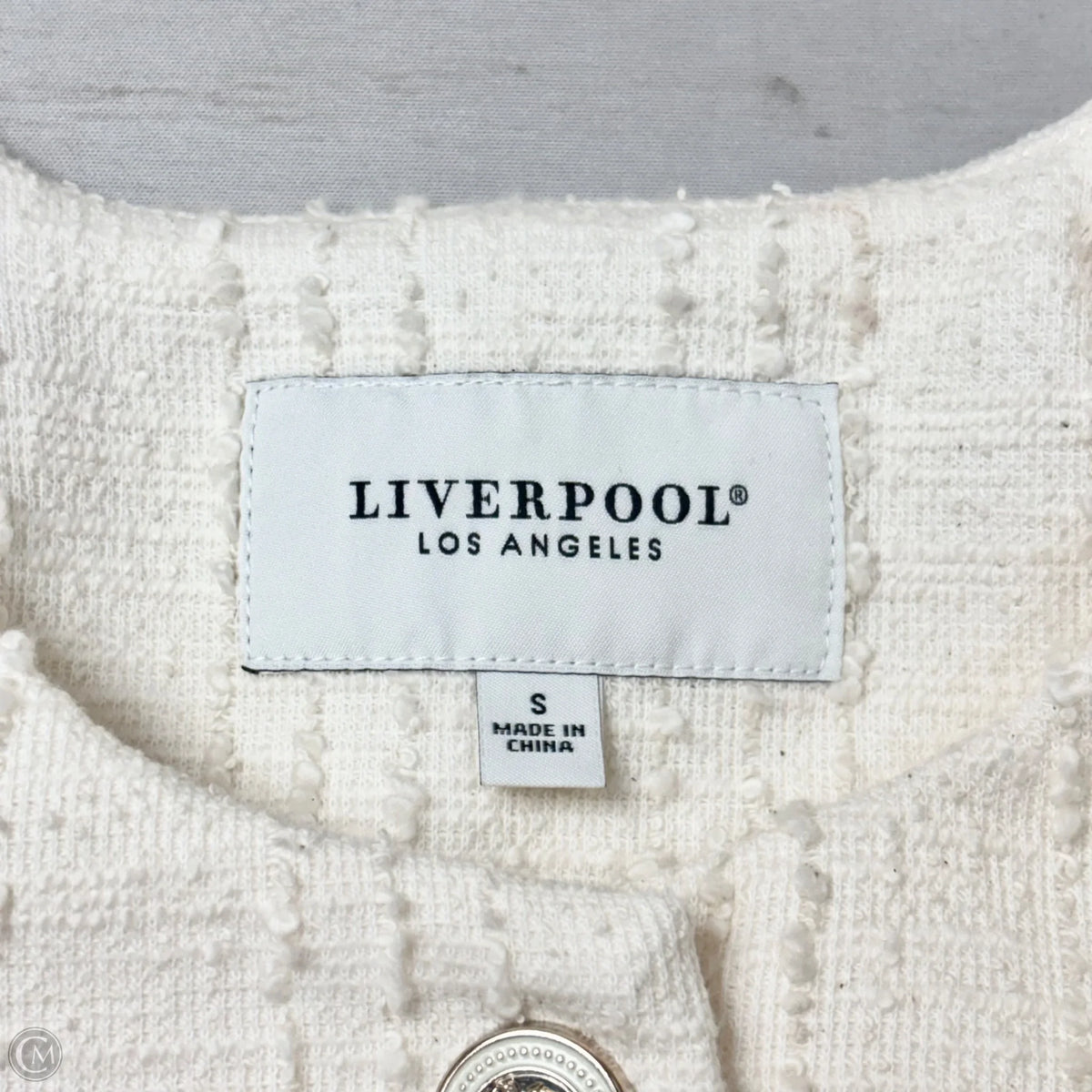 Blazer By Liverpool In Cream, Size: S