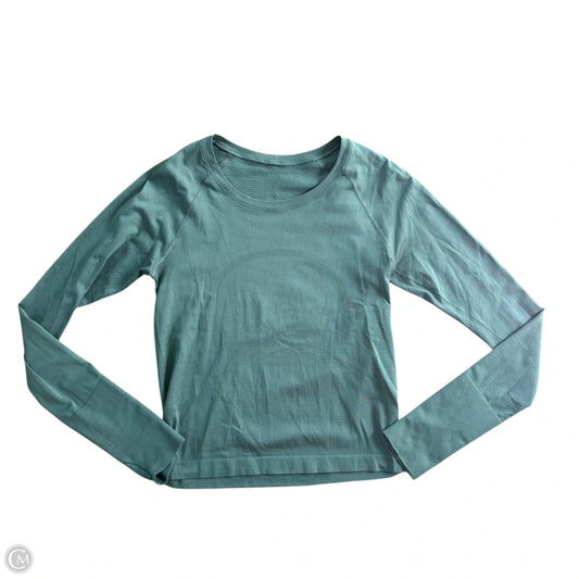 Athletic Top Long Sleeve Crewneck By Lululemon In Green, Size: S