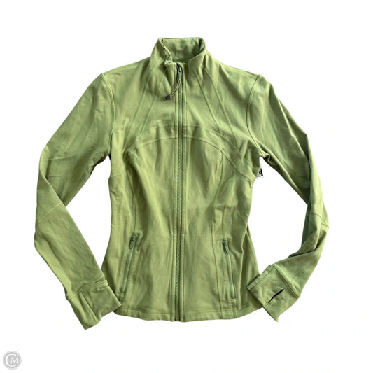Athletic Jacket By Lululemon In Green, Size: S