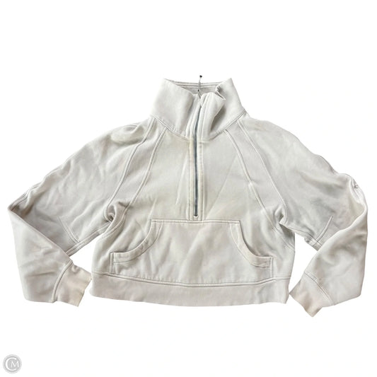 Athletic Sweatshirt Collar By Lululemon In Cream, Size: S